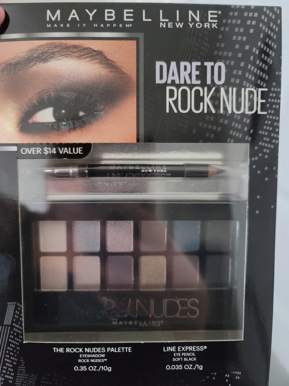 Maybelline Eyeshadow Palette — Nude, Brown, Gray, Black, Taupe